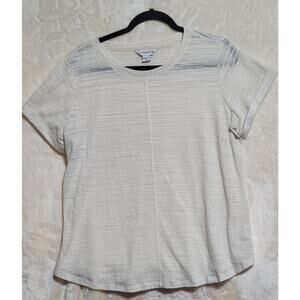 Liz Claiborne Short Sleeve Cotton Top Women Size XL